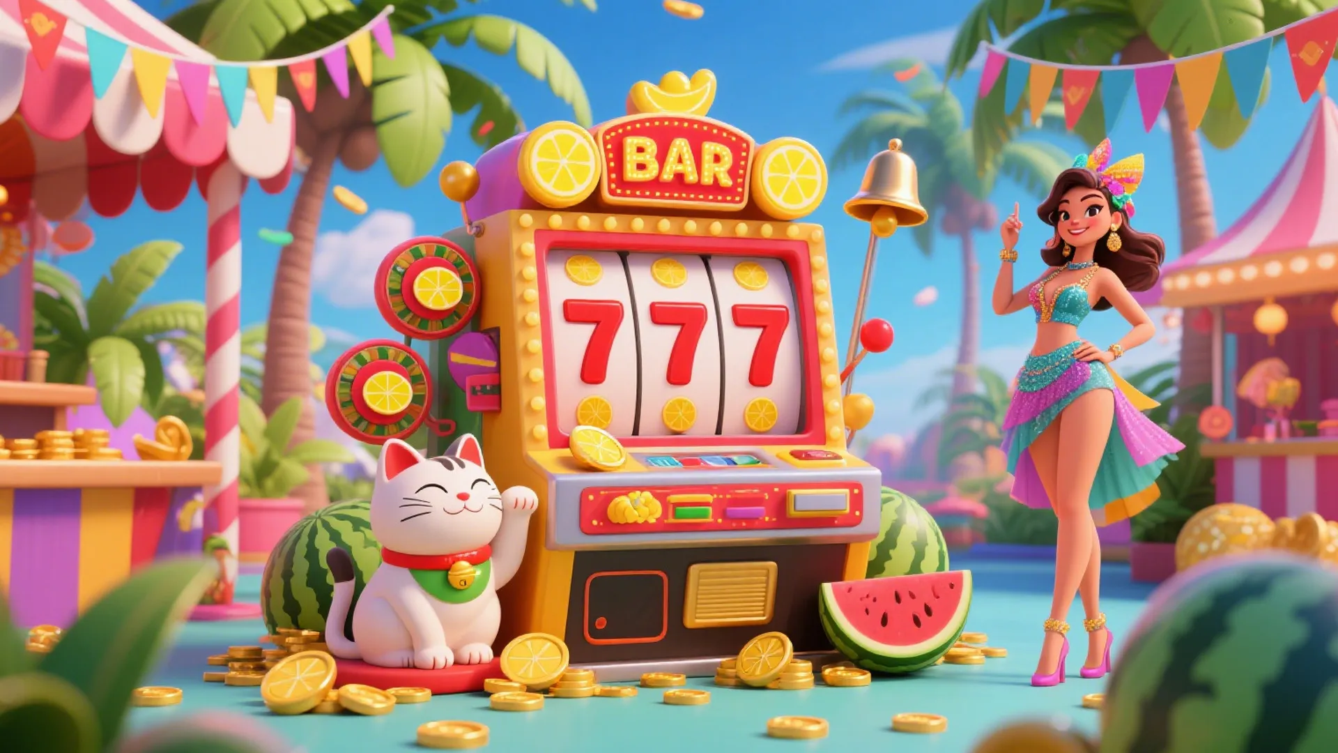 7jj.com Colagem de slots com carretéis, símbolos wild e jackpot